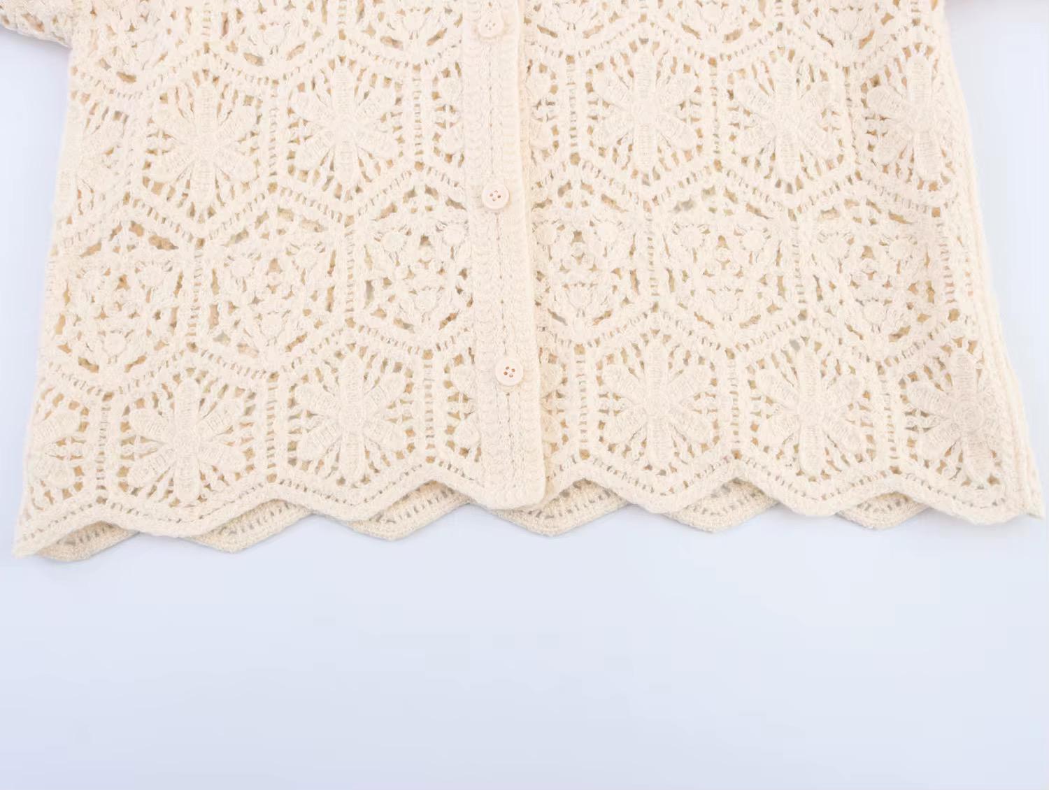 Crew neck cardigan