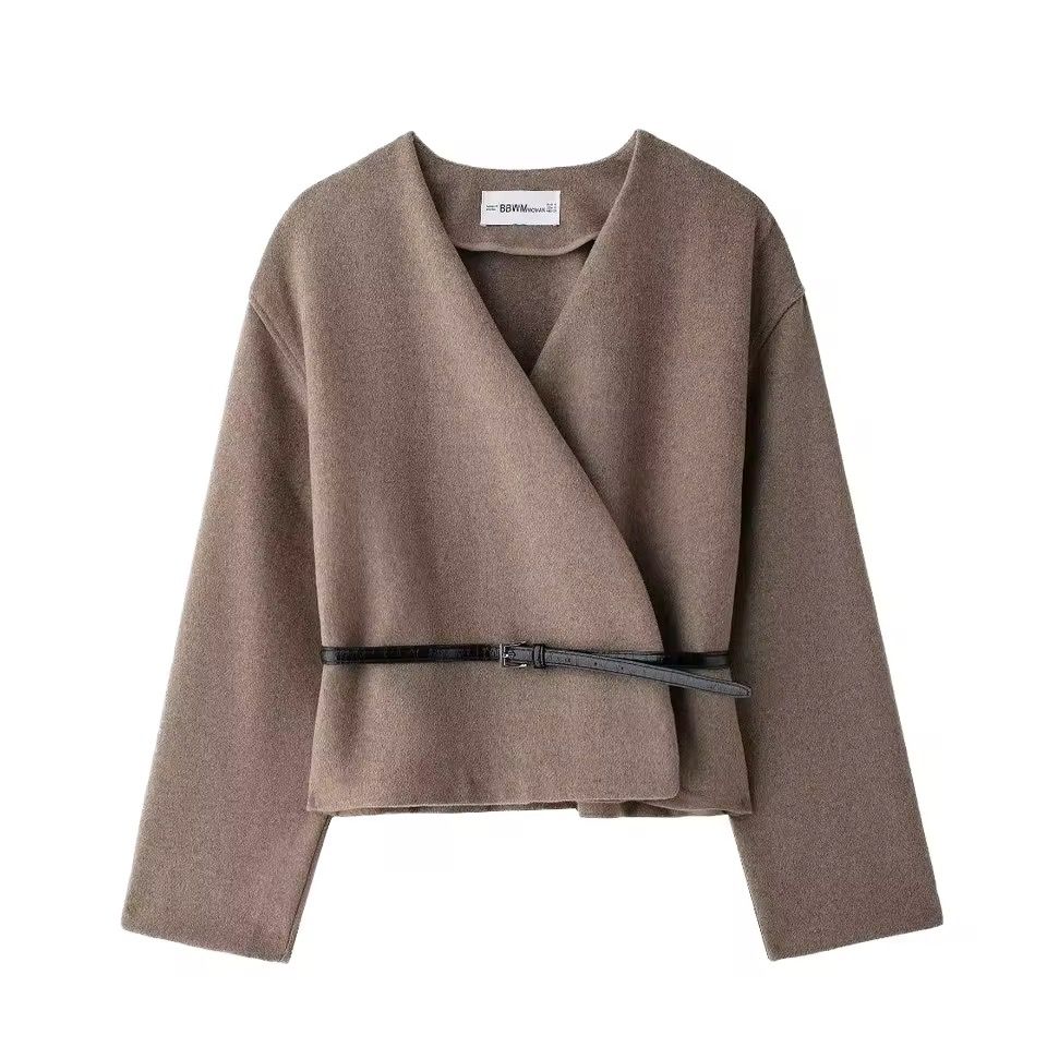 Soft belted jacket