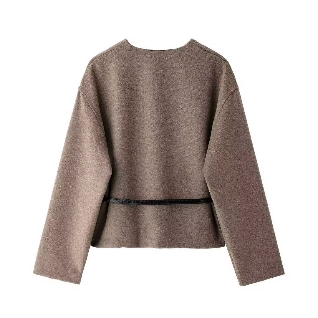 Soft belted jacket