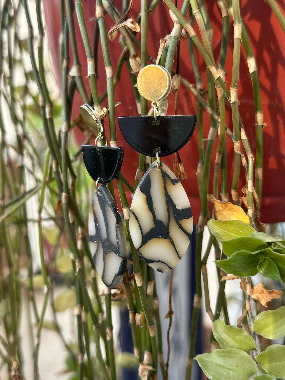 Black Gold Earrings