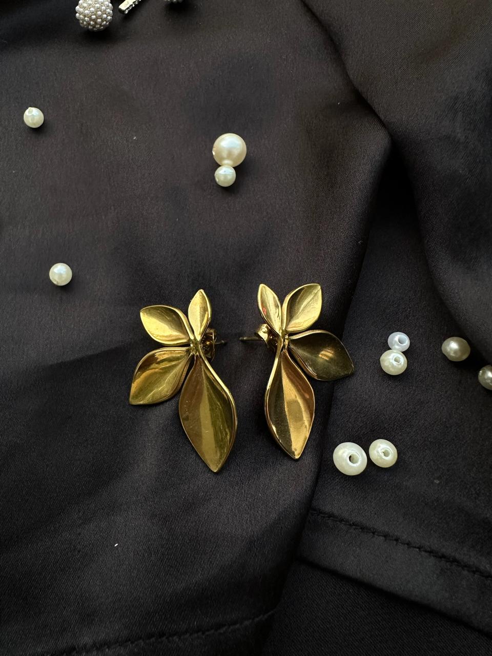 Half Leaf Earrings