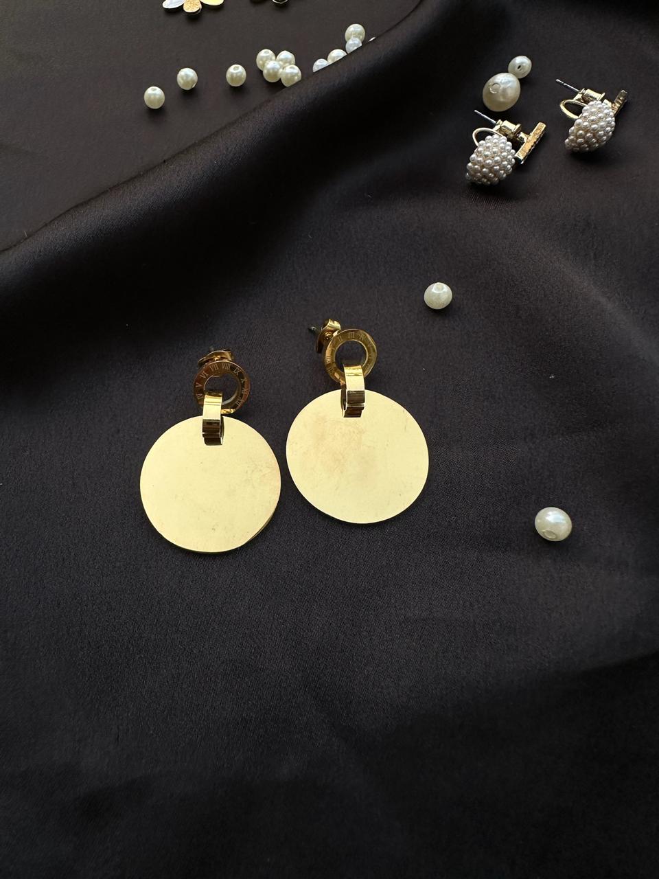 Circle Drop Earrings