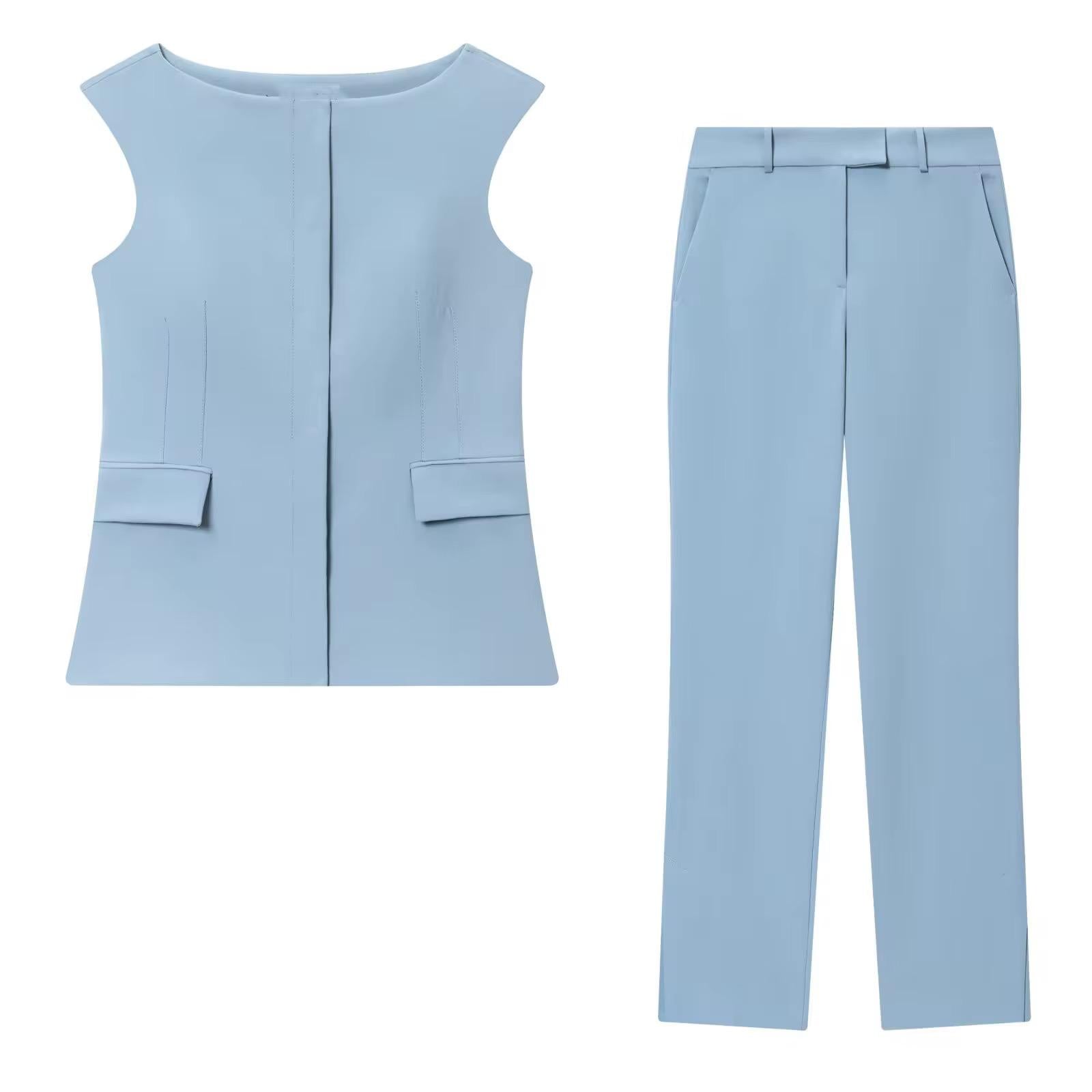 Structured Top & Tailored Pants Set