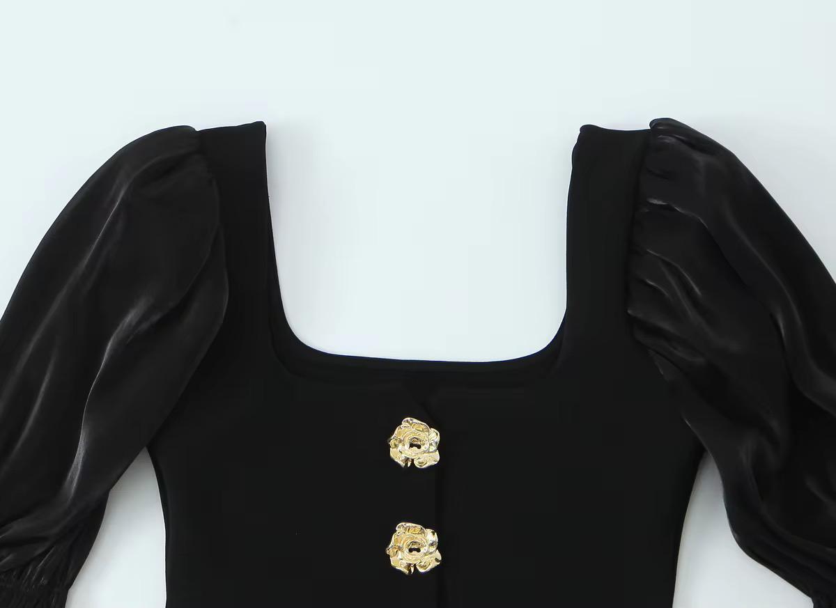 Royal Puff Sleeve Blouse