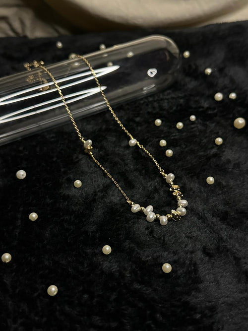 Pearl and Gold Beads