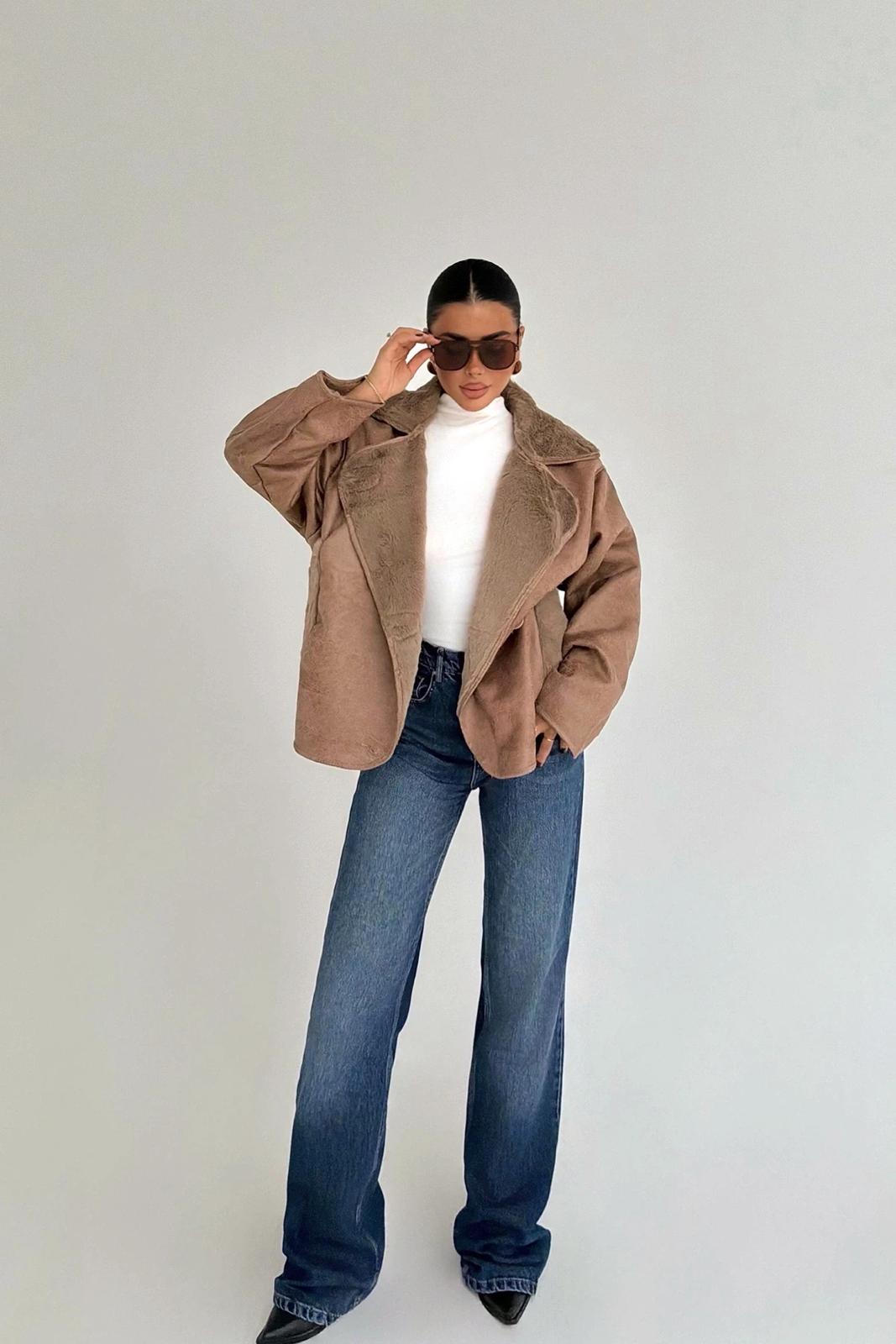 Tan Button-Up Jacket