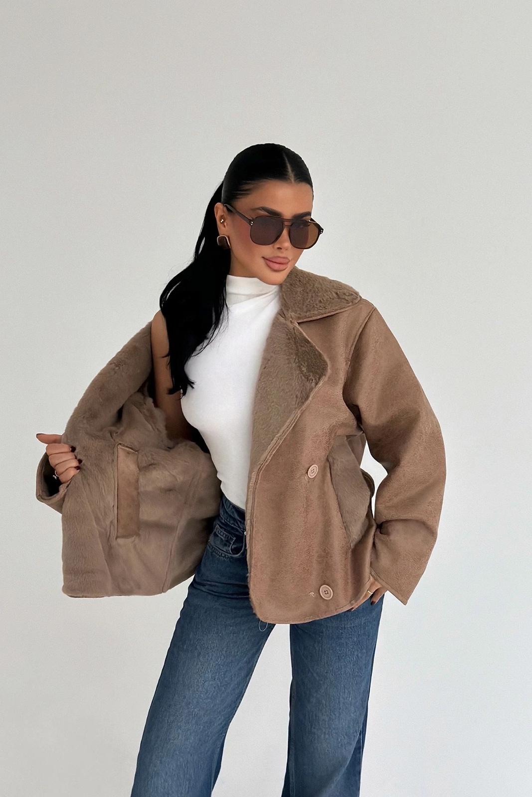 Tan Button-Up Jacket