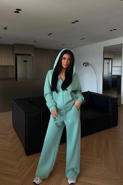 Aqua Green Zippered Tracksuit