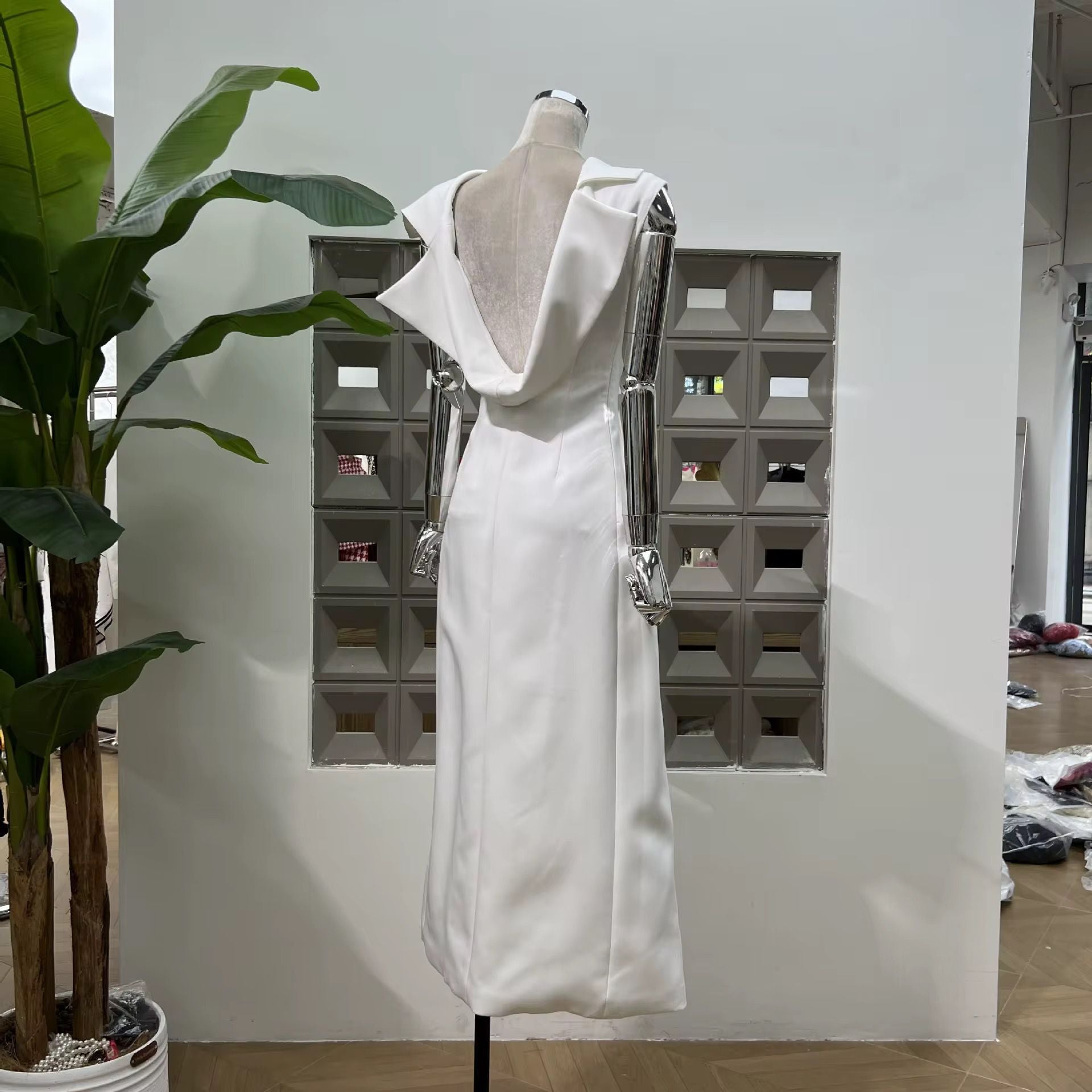 Slit Sleeveless dress