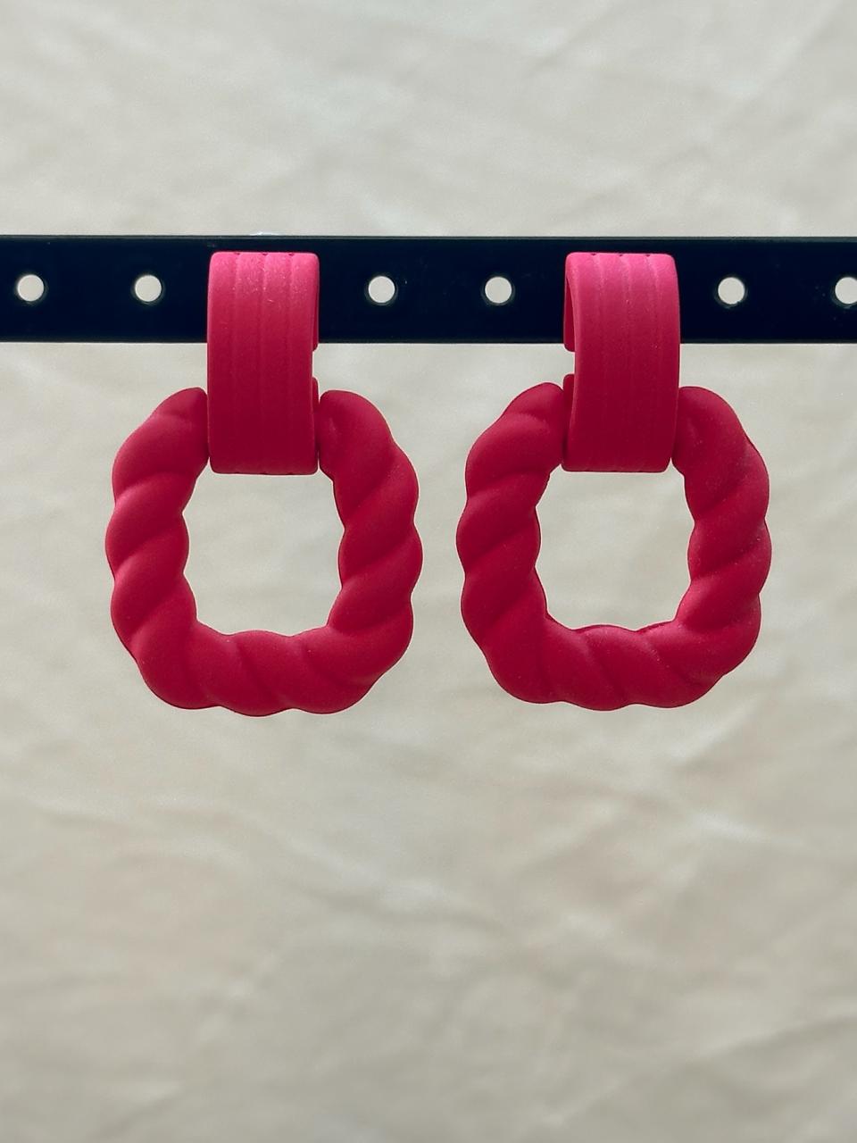 Twisted Geometric Earrings