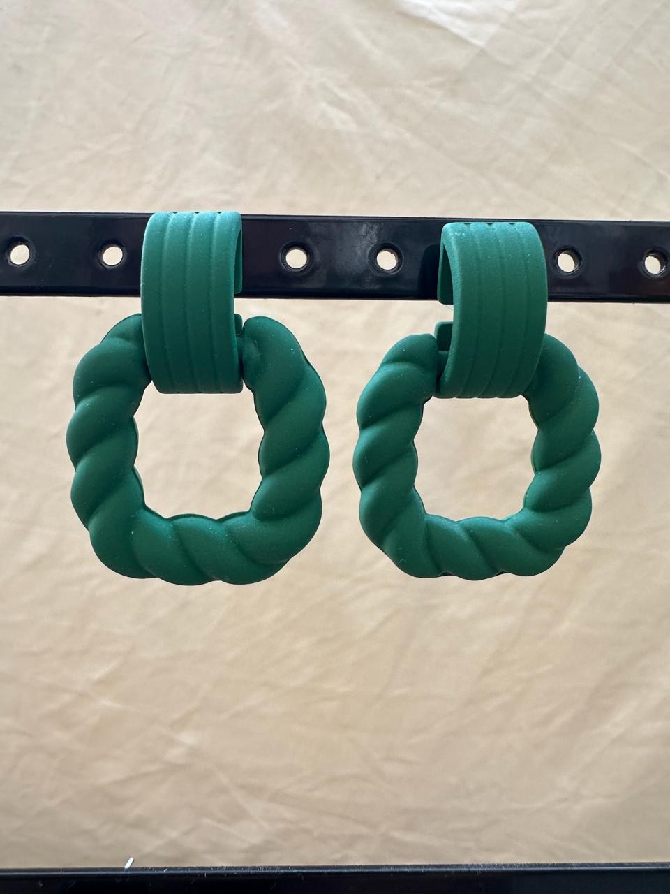 Twisted Geometric Earrings