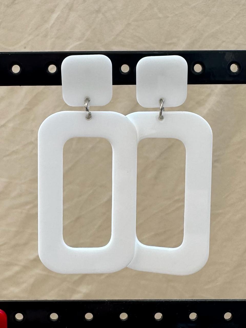 Rectangle Drop Earrings