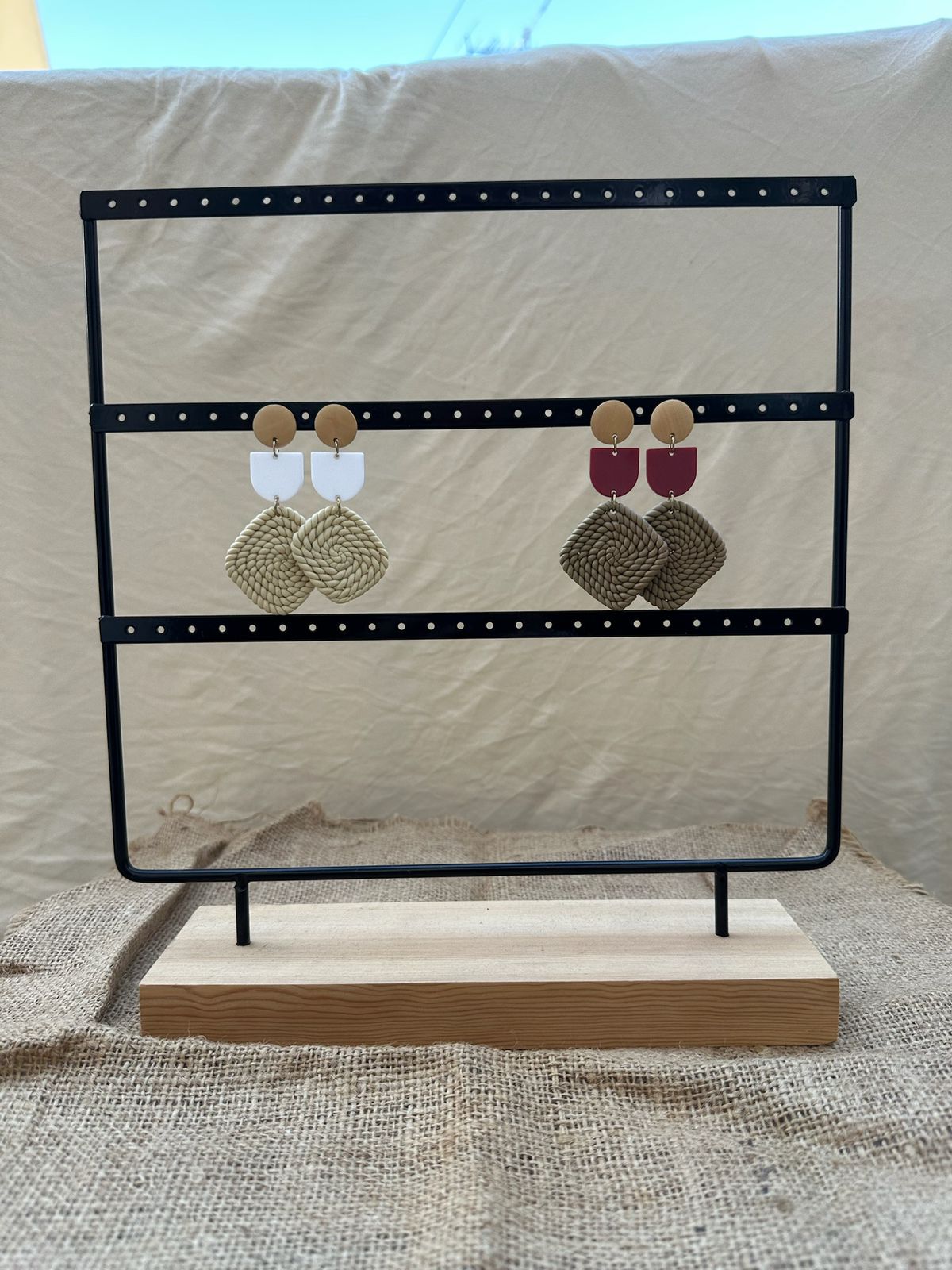 Square Braided Earrings