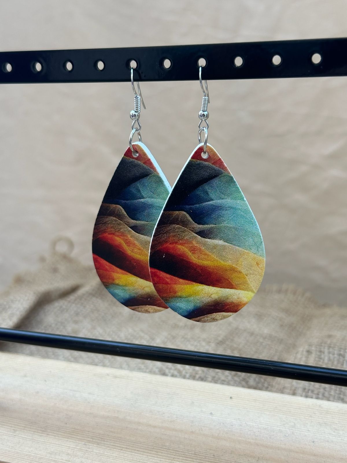 Ocean Colored Earrings