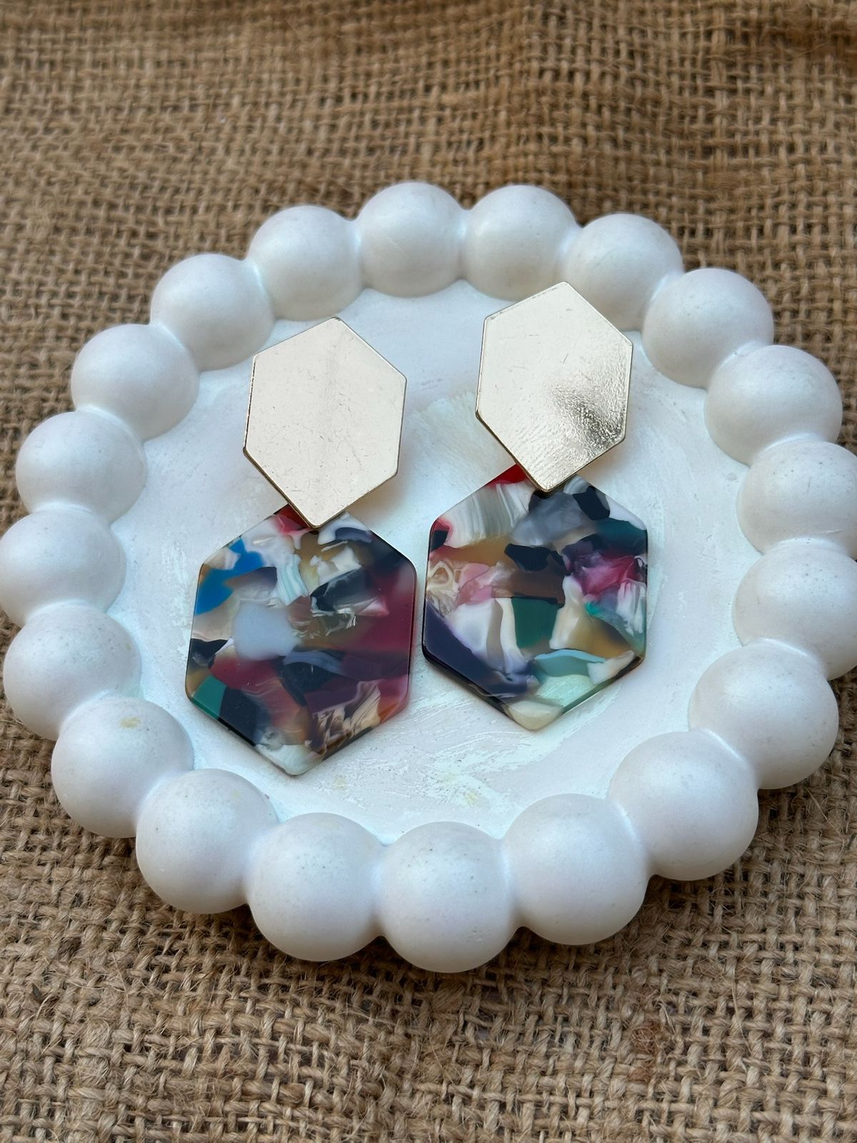 Marble Earrings