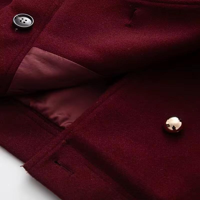 Chic Lapel Double-Button Short Coat