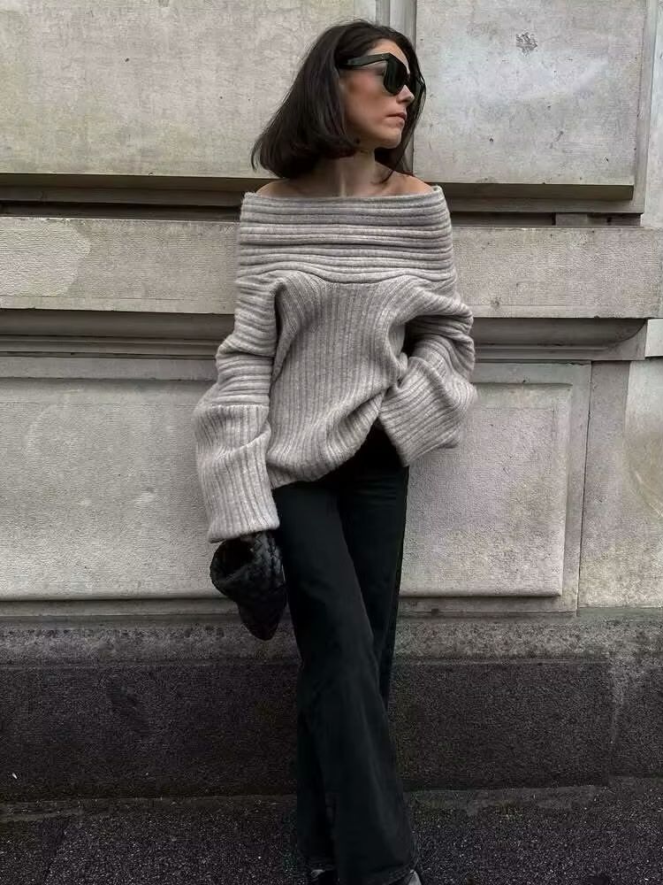 Slouchy Off-The-Shoulder sweater