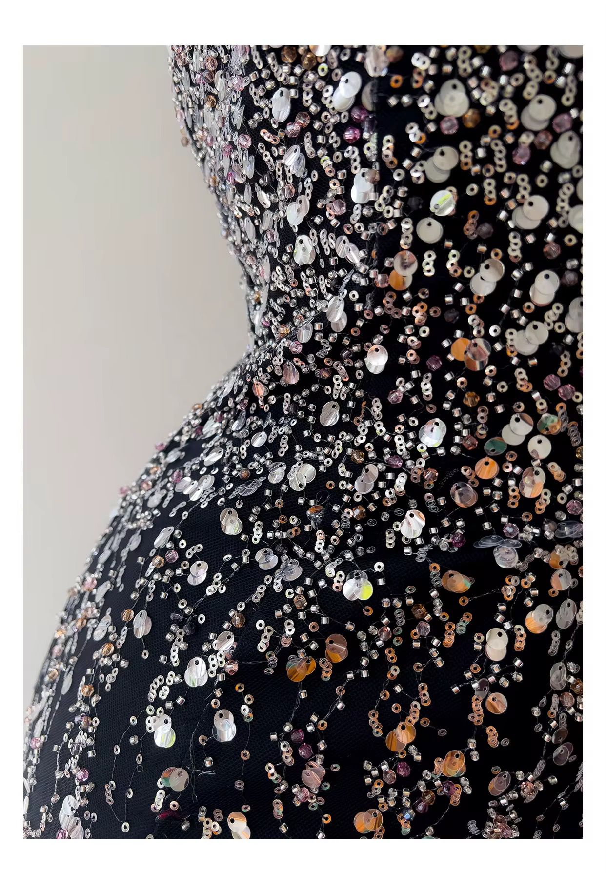 Crystal Stardust Halter Mini Dress