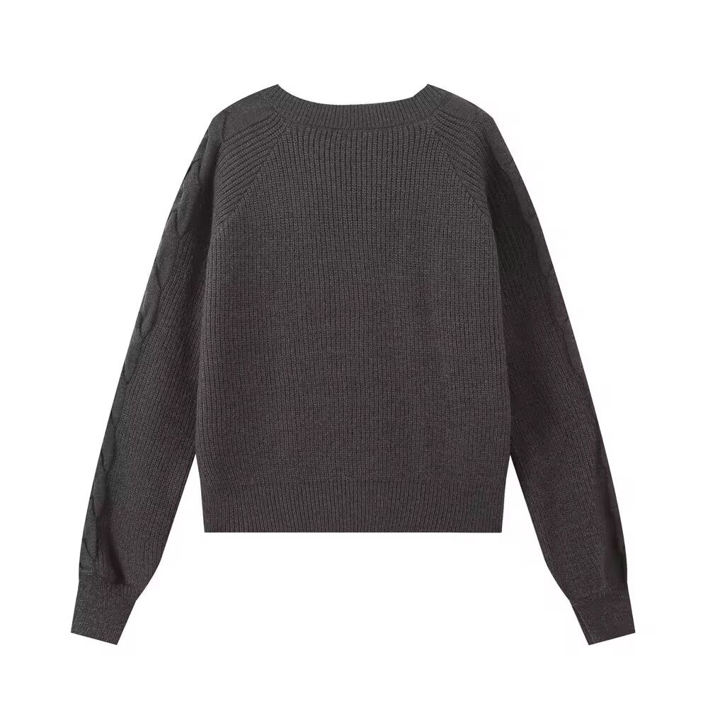 Braided Knit Sweater