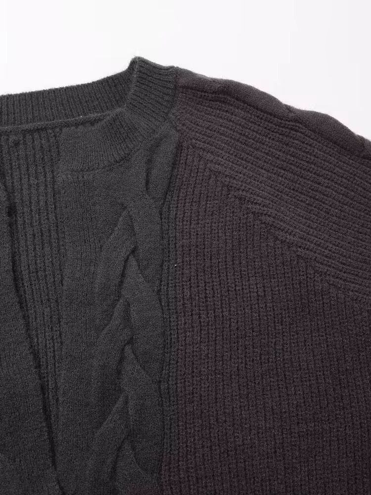 Braided Knit Sweater