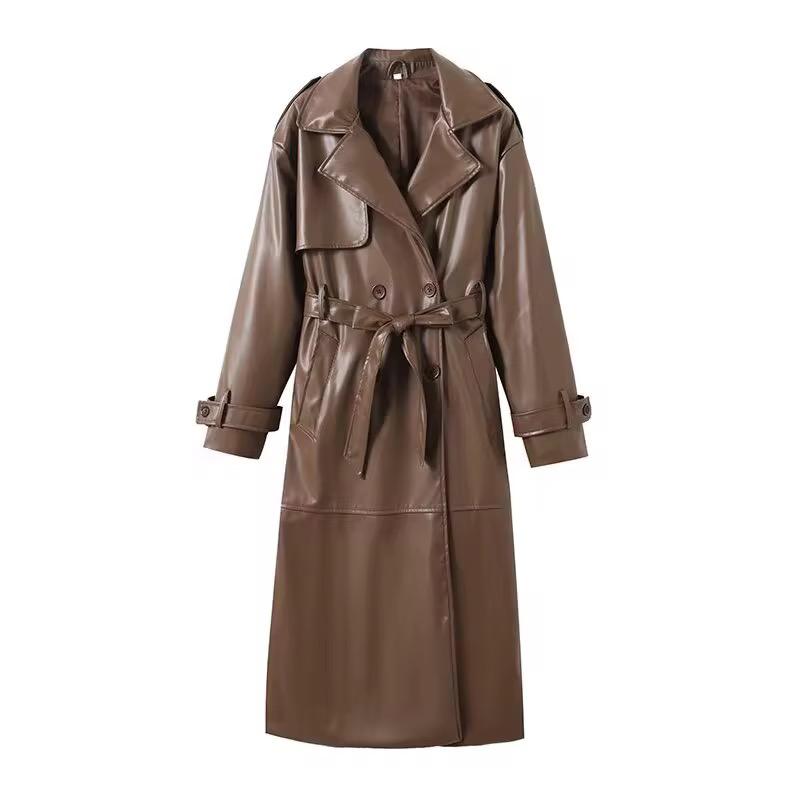 Delt Leather Coat