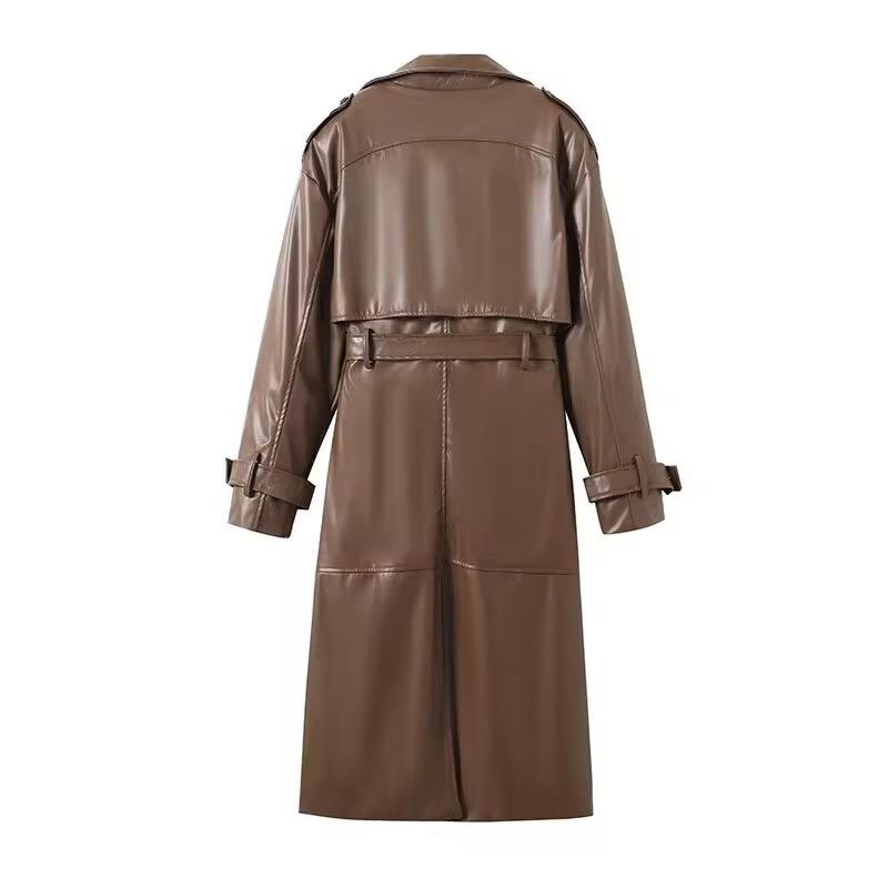 Delt Leather Coat