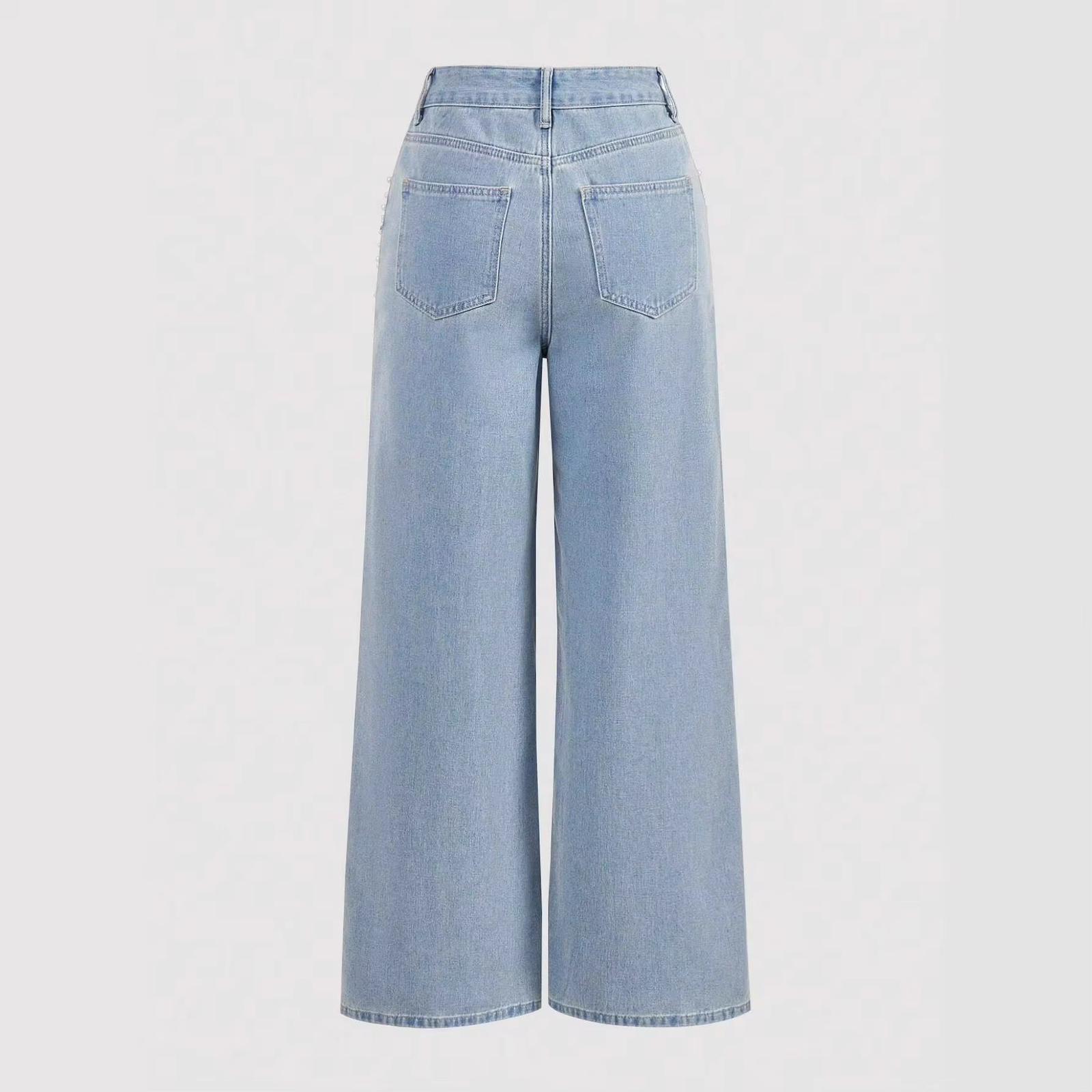 Straight leg fashion jeans