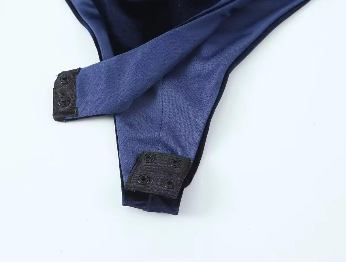 Velvet Spaghetti Strap Bodysuit