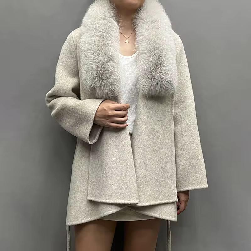 Frost Collar Belted Coat