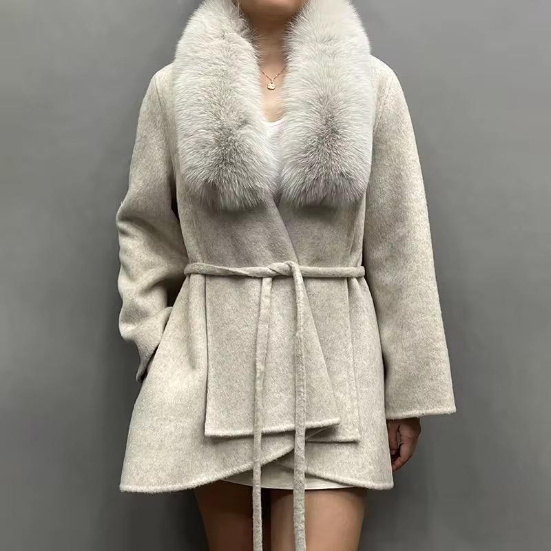 Frost Collar Belted Coat