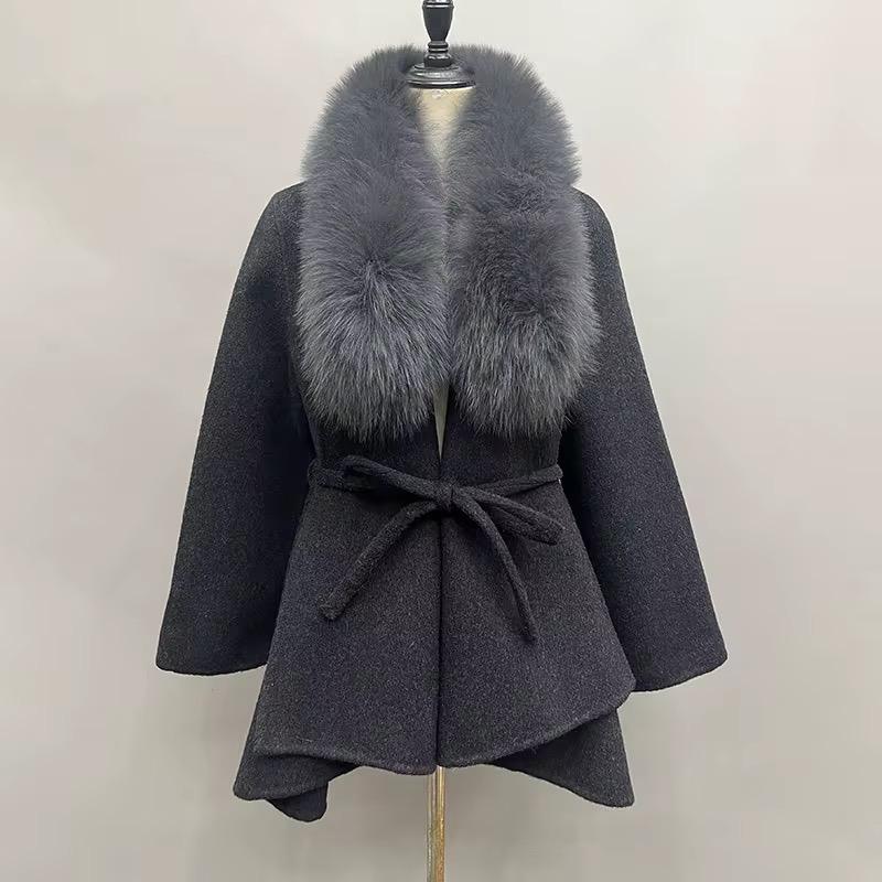 Frost Collar Belted Coat