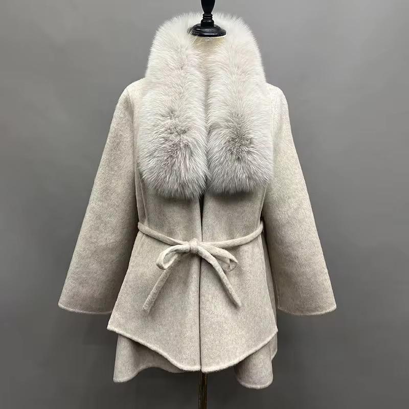 Frost Collar Belted Coat
