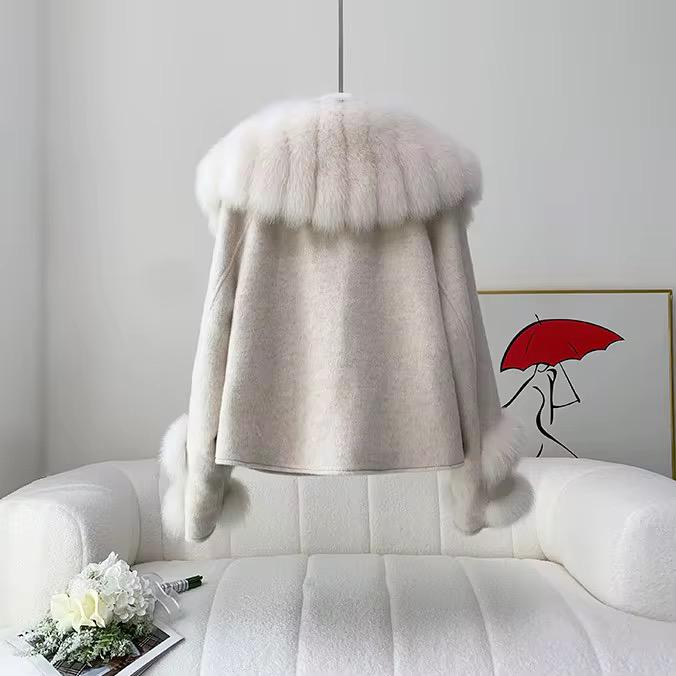 Glamorous Fluffy Collar Wool Jacket