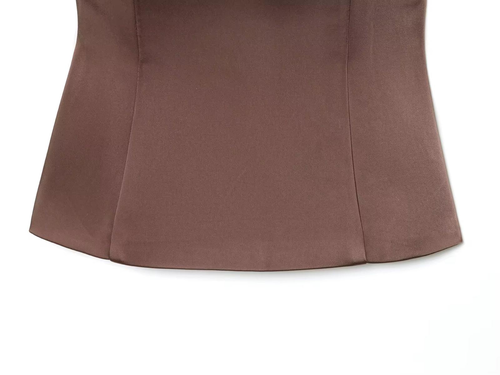 Brown Luxe Blazer Set