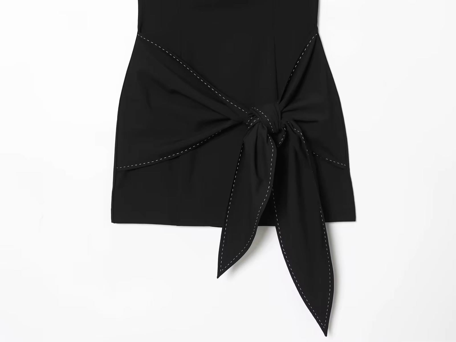 Black Tie Knot Dress