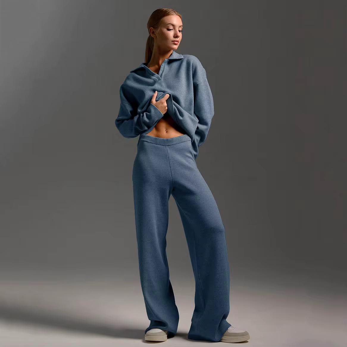 Comfy Collar Knit Set