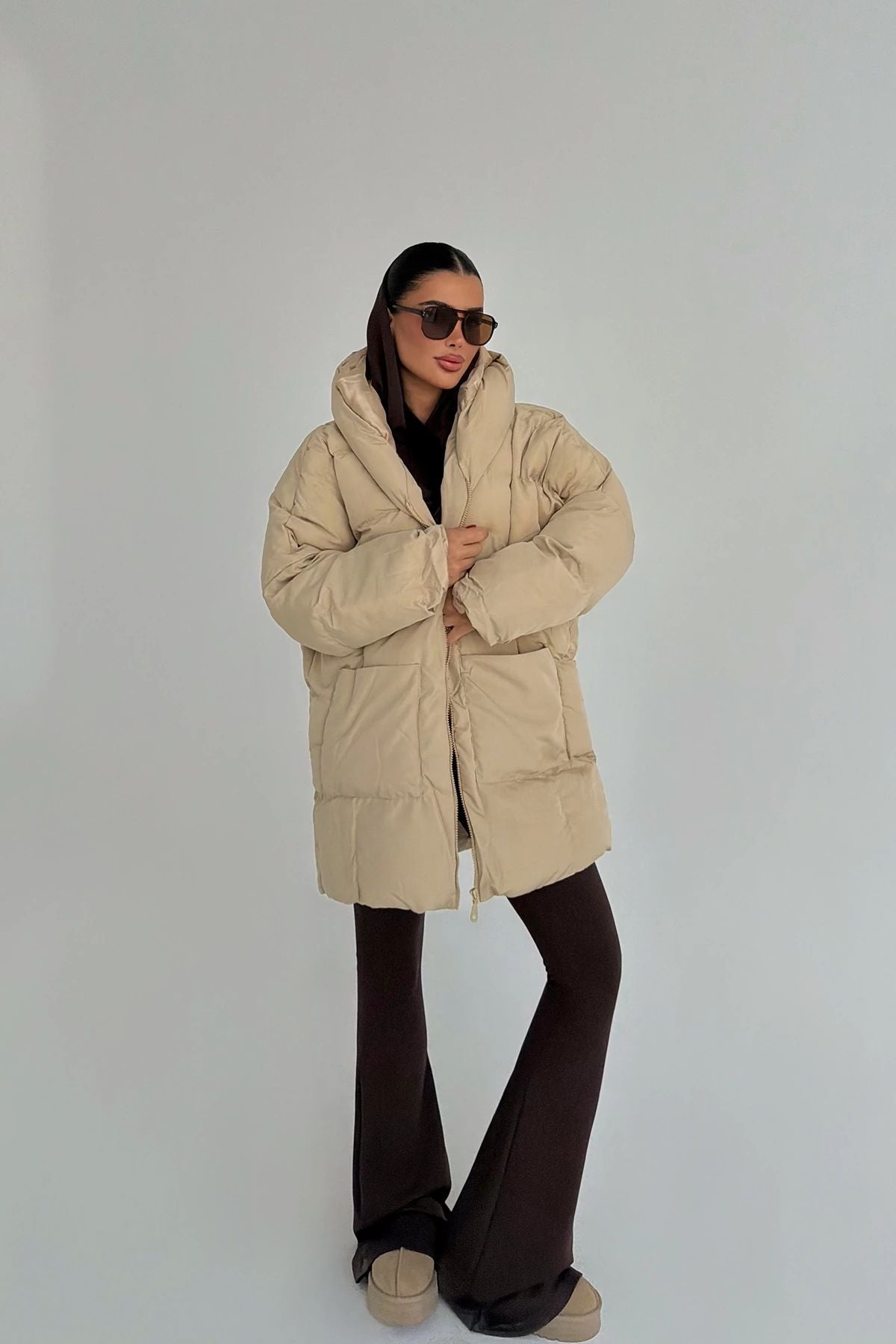 Cream Puffer Jacket
