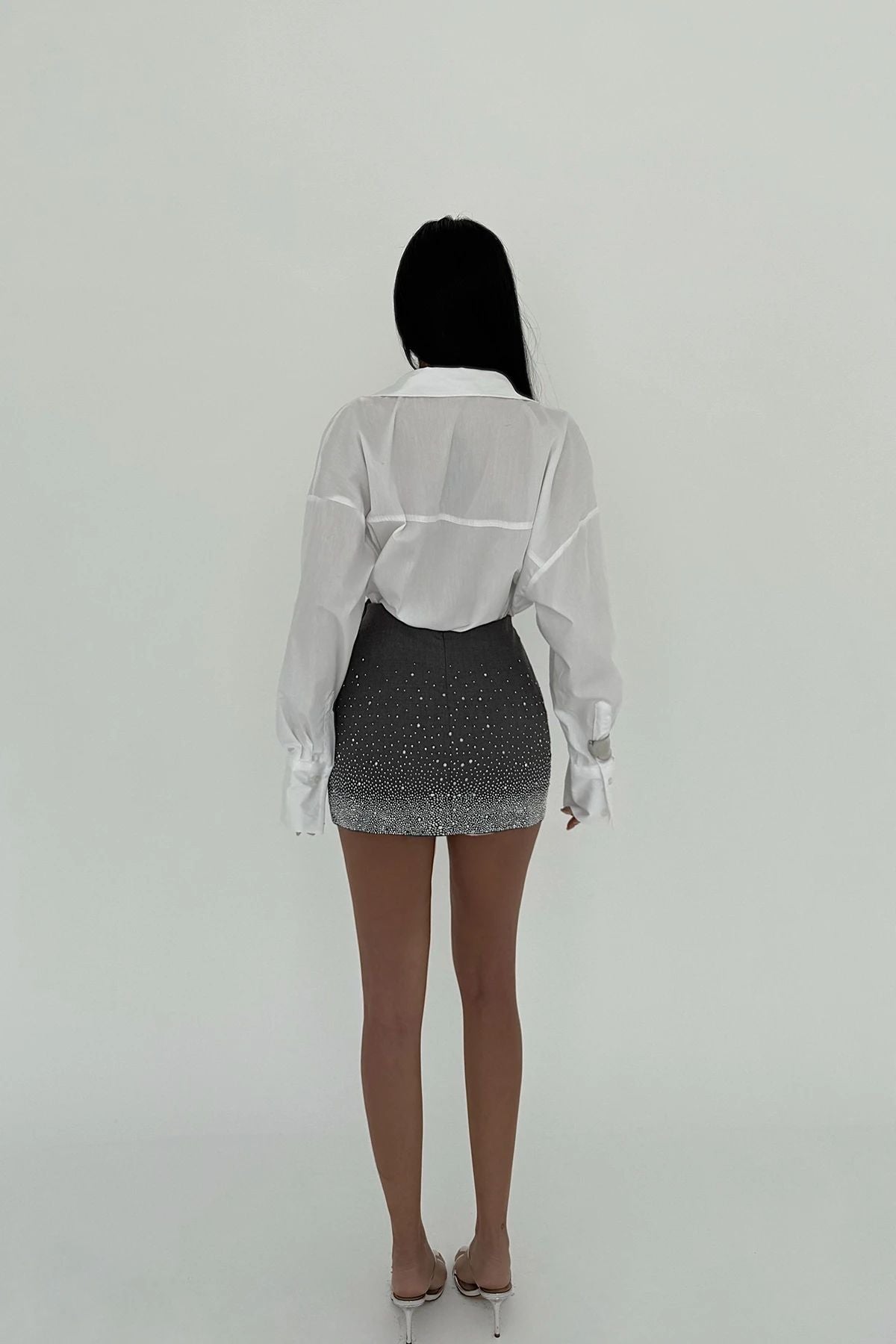 Grey Sisu Mini Stone Skirt