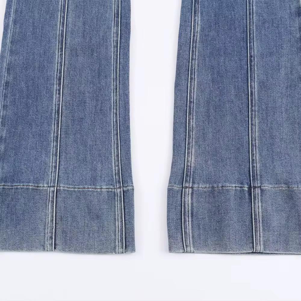 Contour Stitch Flare Jeans