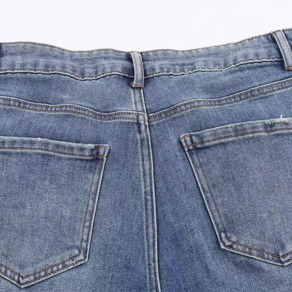 Contour Stitch Flare Jeans