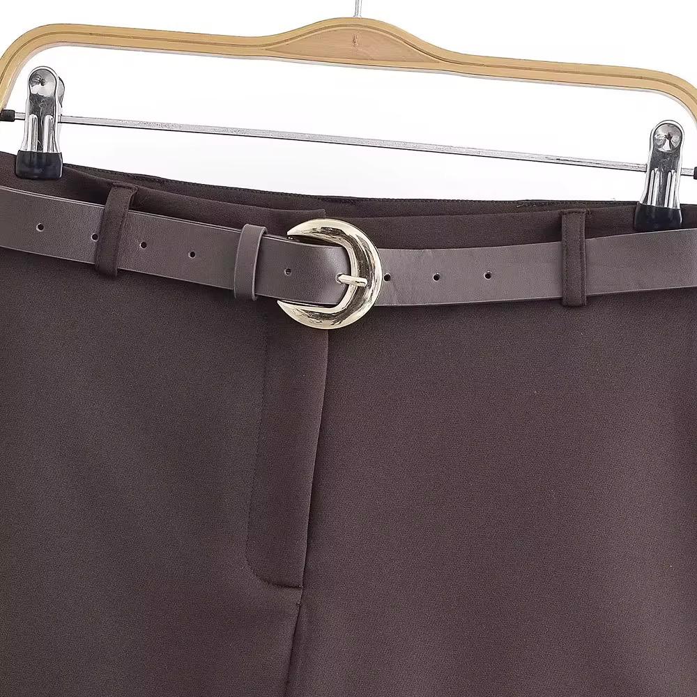 Belted Mini Suit Set