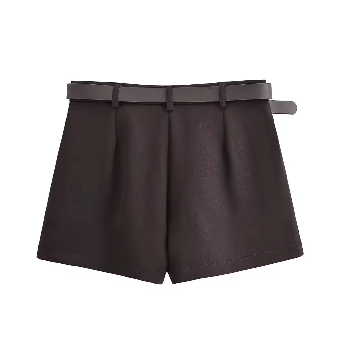 Belted Mini Suit Set