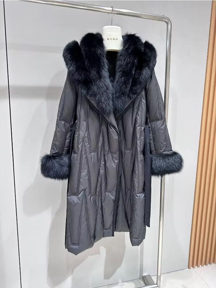 Belt Fluffy Fox Jacket