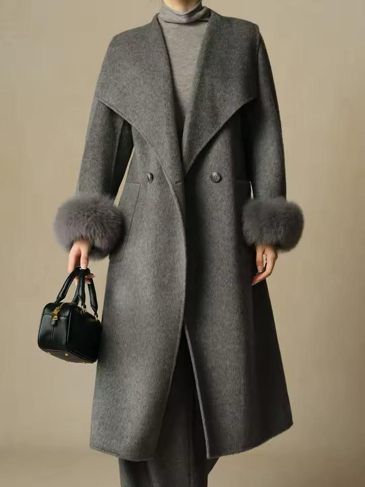 Cashmere Wool Trench Coat