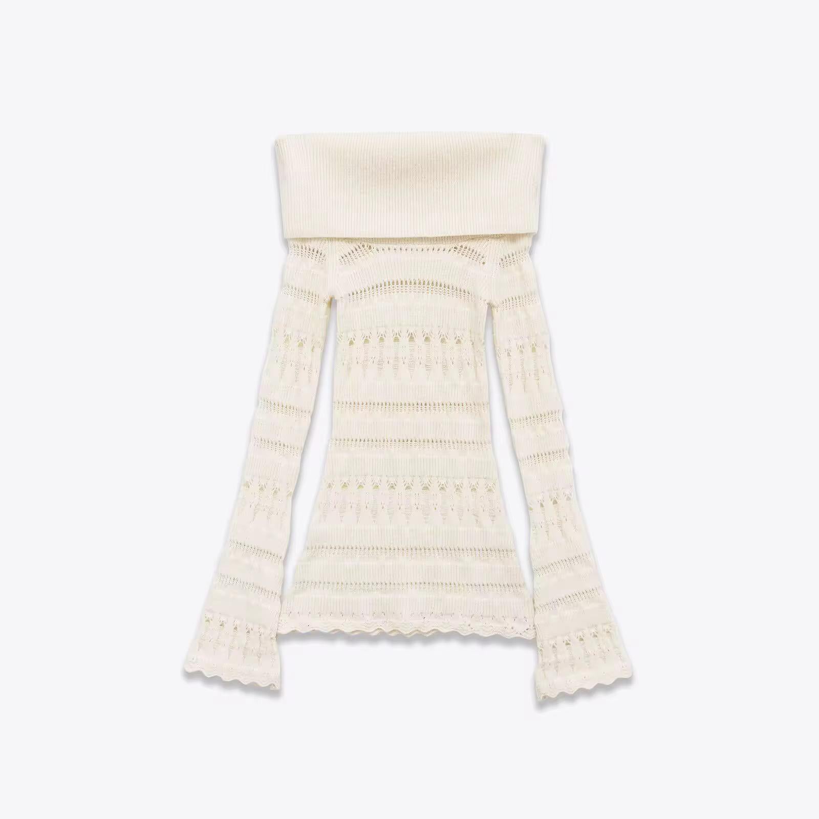 Off shoulder knit top