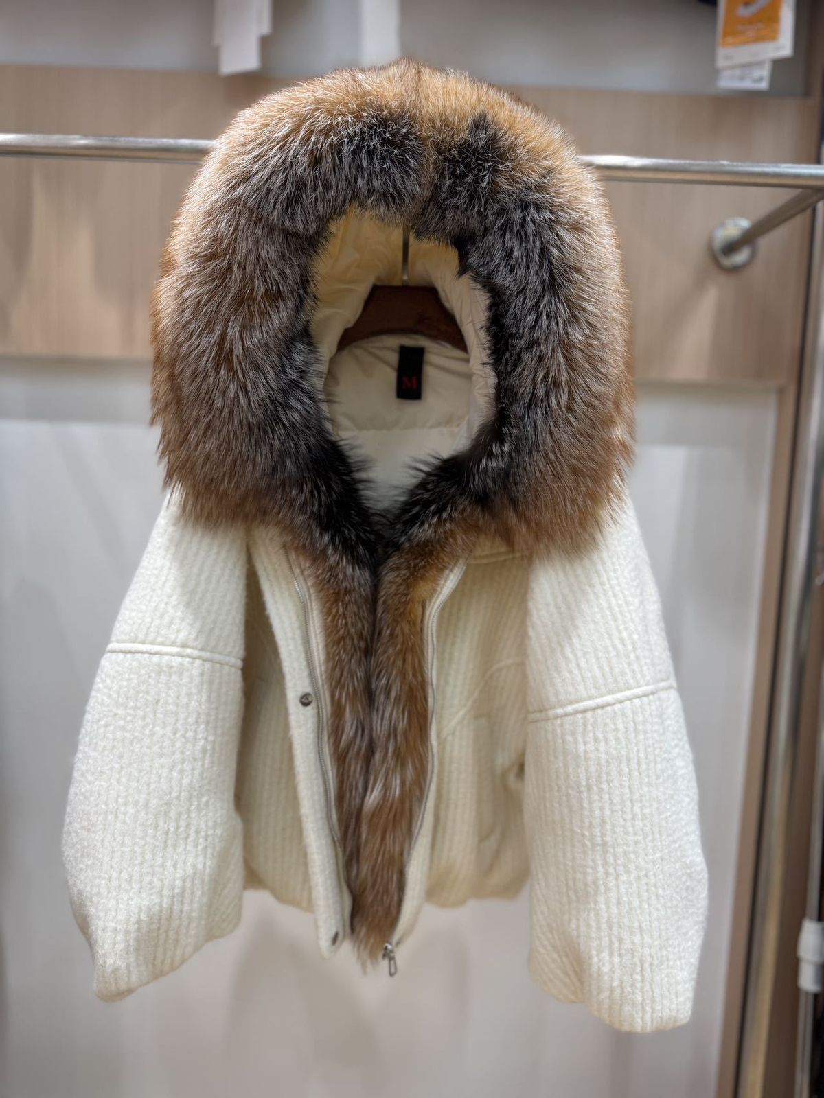 Wool Goose fur coat
