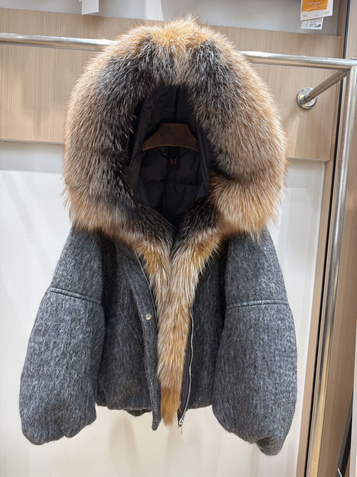 Wool Goose fur coat