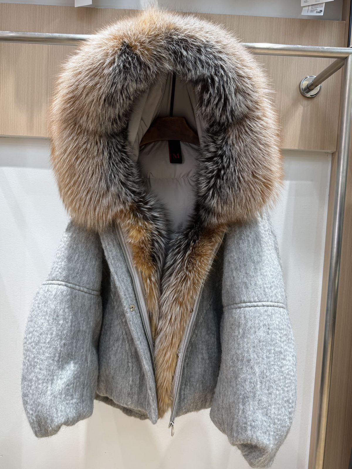Wool Goose fur coat