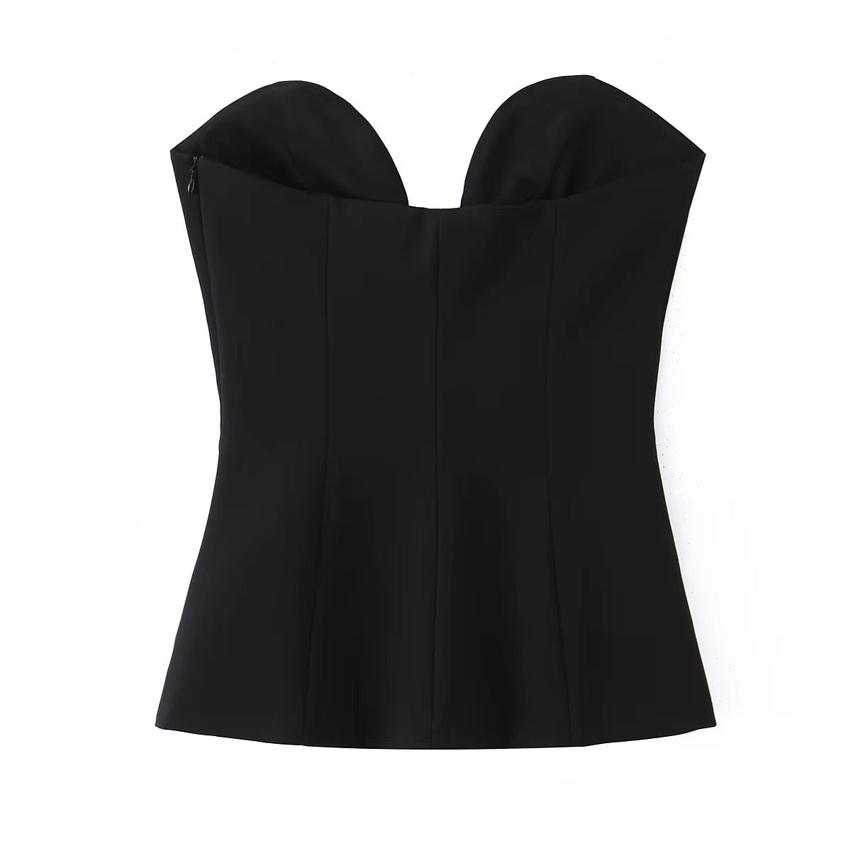Petal Detail Strapless Top