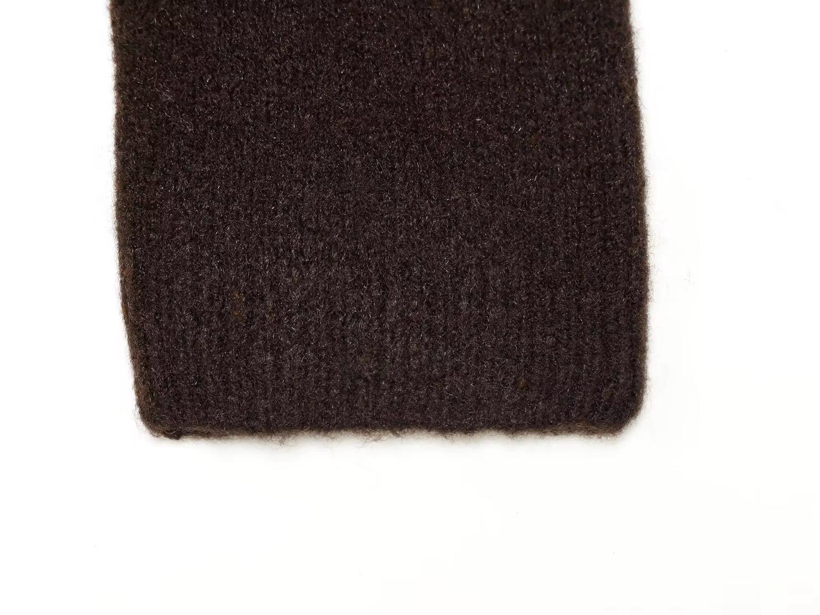 Diamond-Detail Knit Sweater